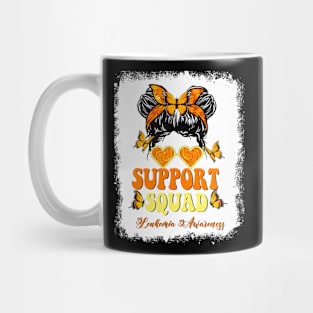 Support Team Squad Ribbon Leukemia Awareness Month Mug